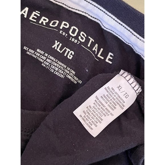 Aeropostale Men's Black Long Sleeve T-Shirt - Picture 10 of 10